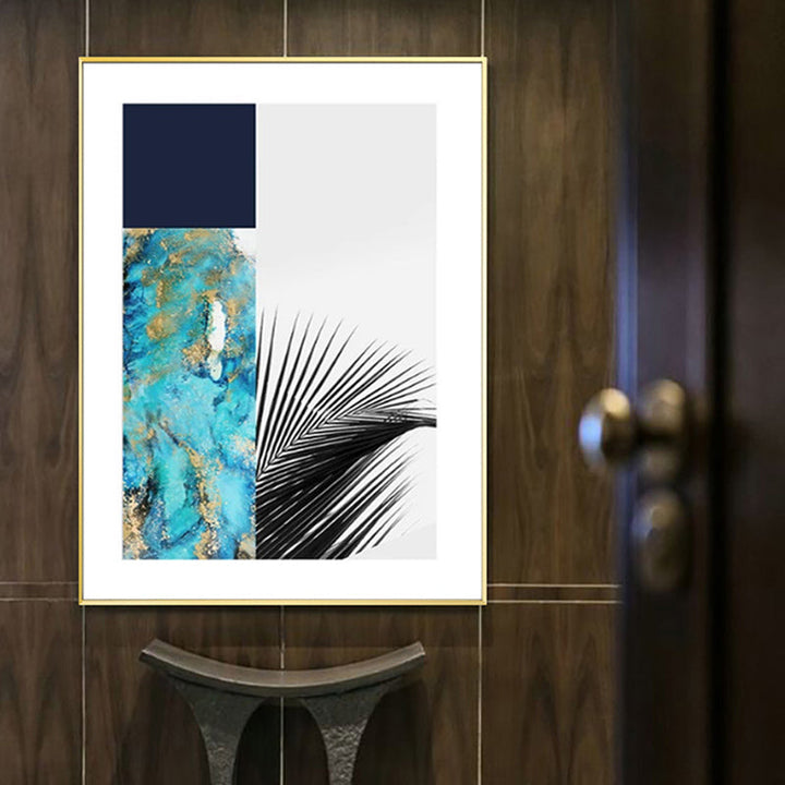 BowLift | Multicolored abstract canvas print tropical textured wall art for home