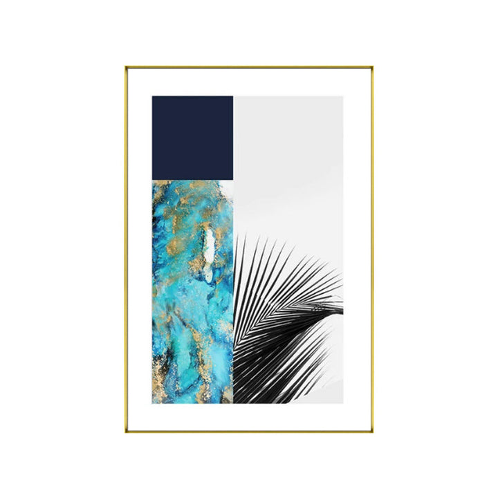 BowLift | Multicolored abstract canvas print tropical textured wall art for home