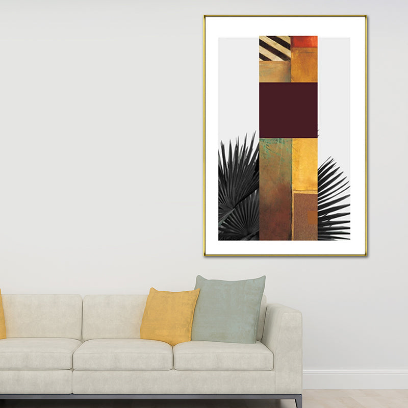 BowLift | Multicolored abstract canvas print tropical textured wall art for home