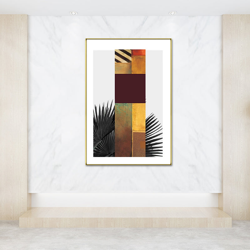 BowLift | Multicolored abstract canvas print tropical textured wall art for home