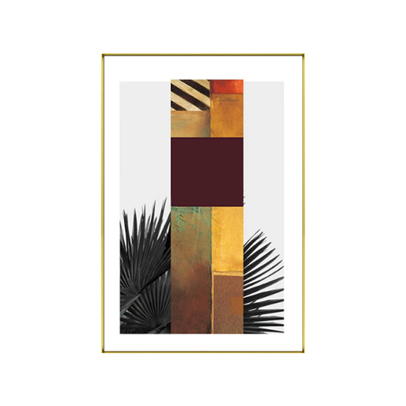 BowLift | Multicolored abstract canvas print tropical textured wall art for home