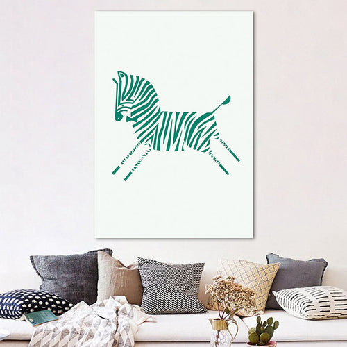 BowLift | Tropical for Teenagers Canvas Art Animal Bright Color Wall Art Prints, Multiple Size Options