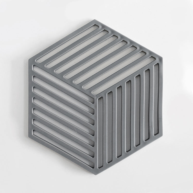 Unisex Silicone Coaster with Modern Geometric Design Bowlift