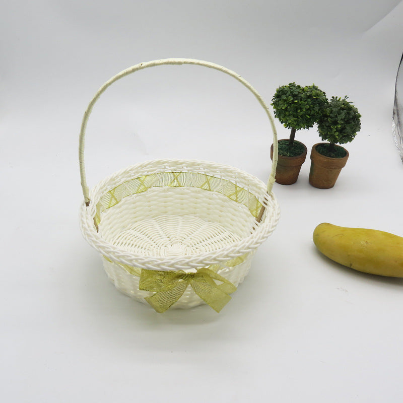 Women Elegant Basket with Woven Design Bowlift