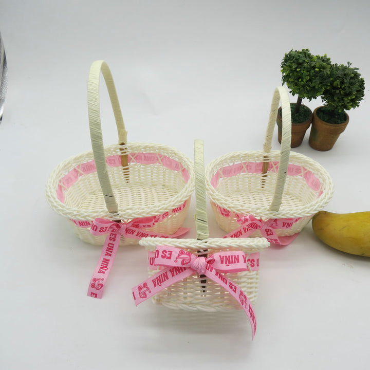 Women Elegant Basket with Woven Design Bowlift