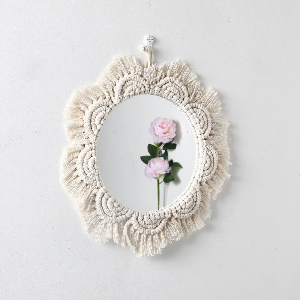 Decorative Macramé Wall Mirror Bowlift