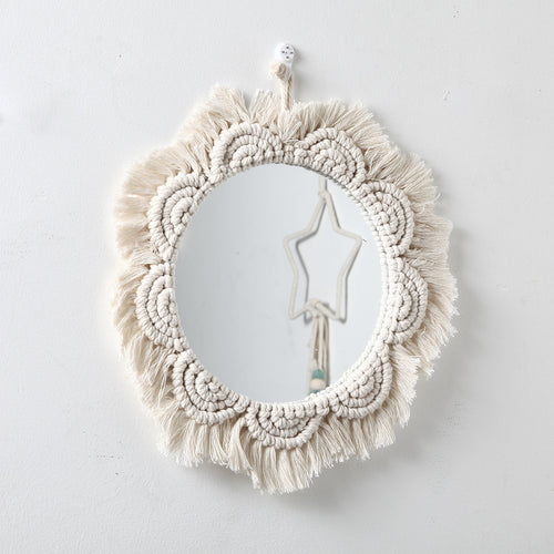 Decorative Macramé Wall Mirror Bowlift
