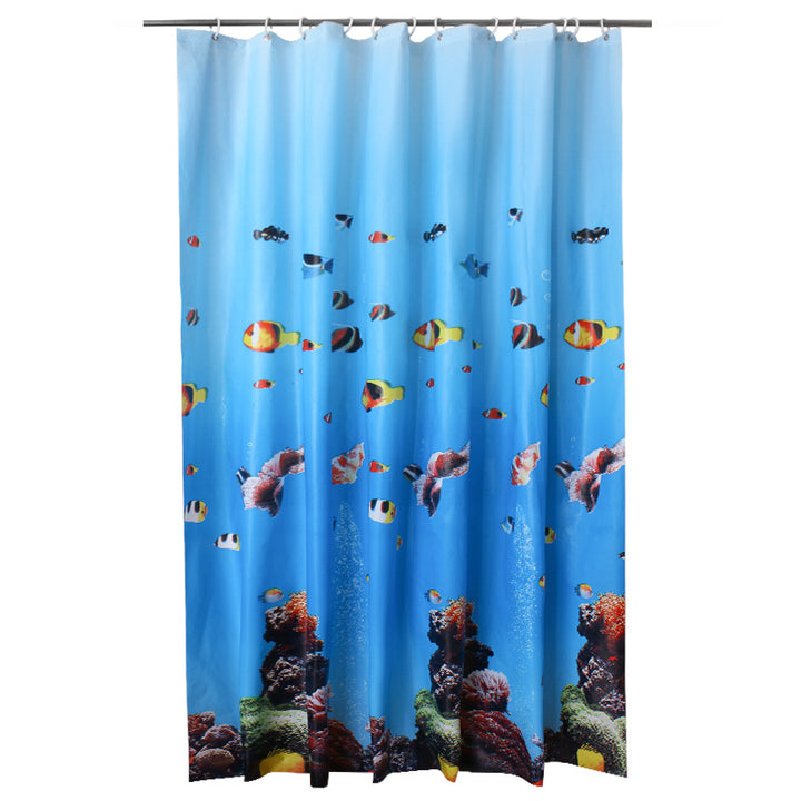 Decorative Shower Curtain Bowlift