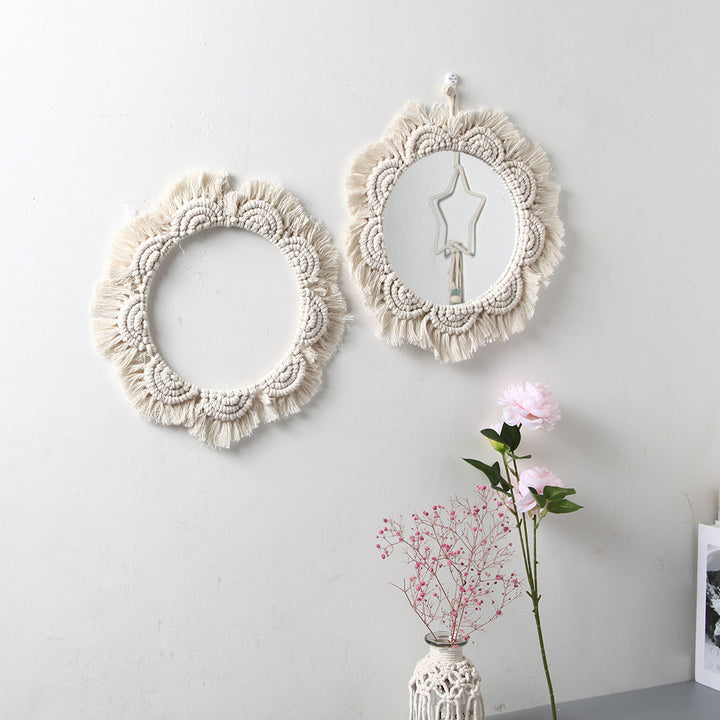 Decorative Macramé Wall Mirror Bowlift