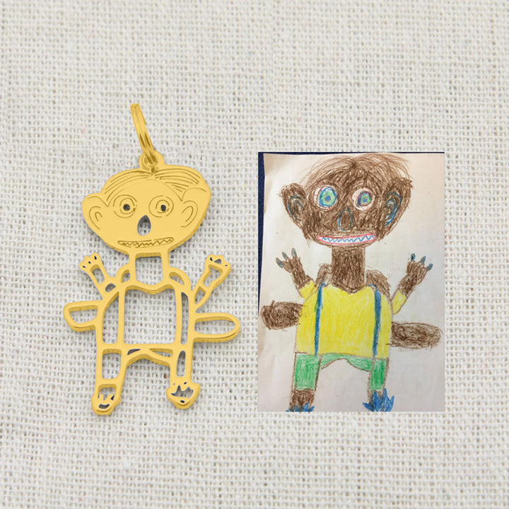 BowLift | Personal children's drawing as a necklace