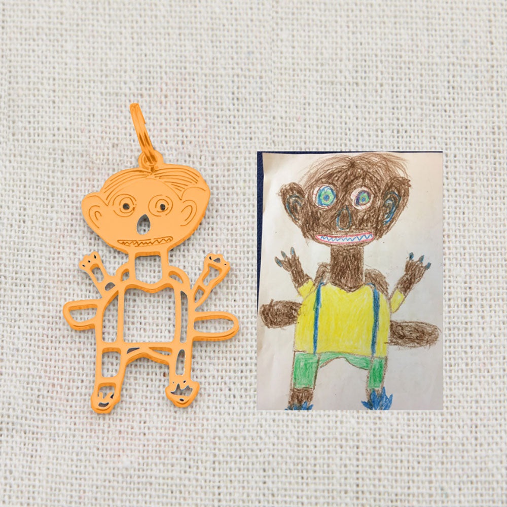 BowLift | Personal children's drawing as a necklace