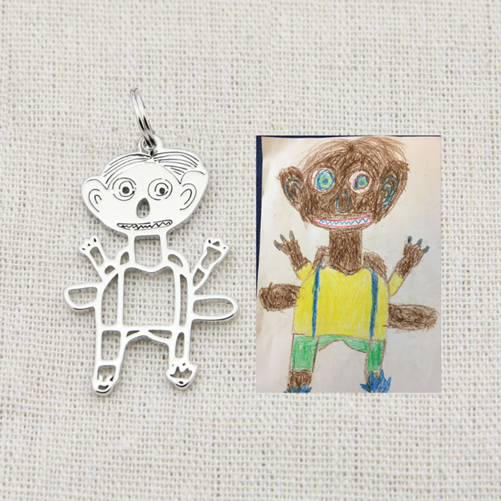 BowLift | Personal children's drawing as a necklace