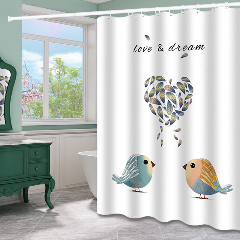 Elegant Shower Curtain Bowlift