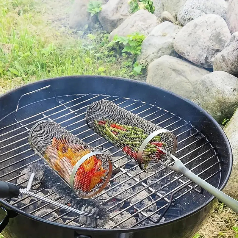 GrillMaster DuoLock Grill Basket made of stainless steel Bowlift