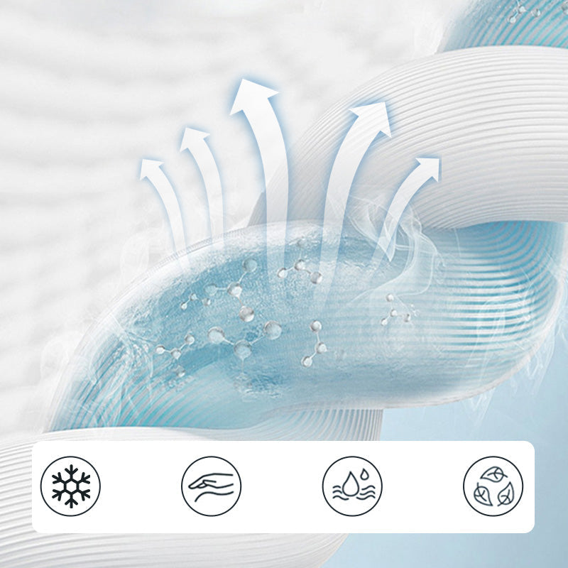 BowLift | Bedding Set Blue Silk Cooling Summer Quilt