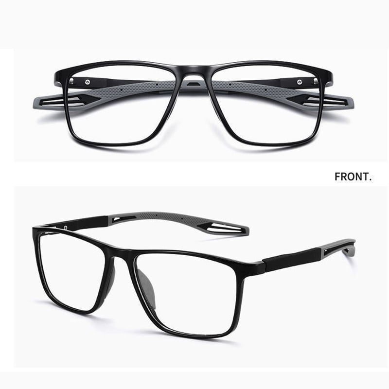 Bowlift | Ultra-light multifocal reading glasses for men and women – high-quality polycarbonate – for near and far – wall clock