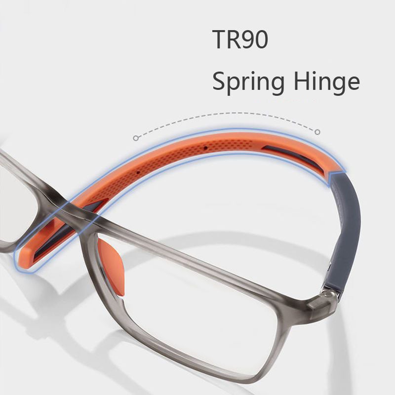 Bowlift | Ultra-light multifocal reading glasses for men and women – high-quality polycarbonate – for near and far – wall clock