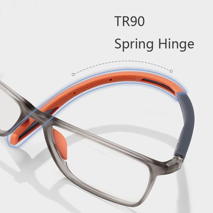 Bowlift | Ultra-light multifocal reading glasses for men and women – high-quality polycarbonate – for near and far – wall clock