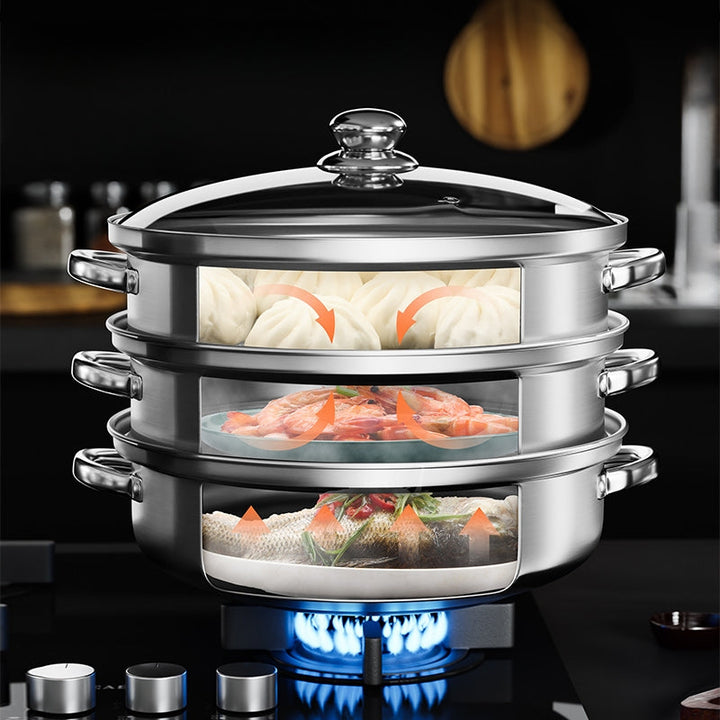 BowLift | 3-Layer Food Steamer - NutriSteam