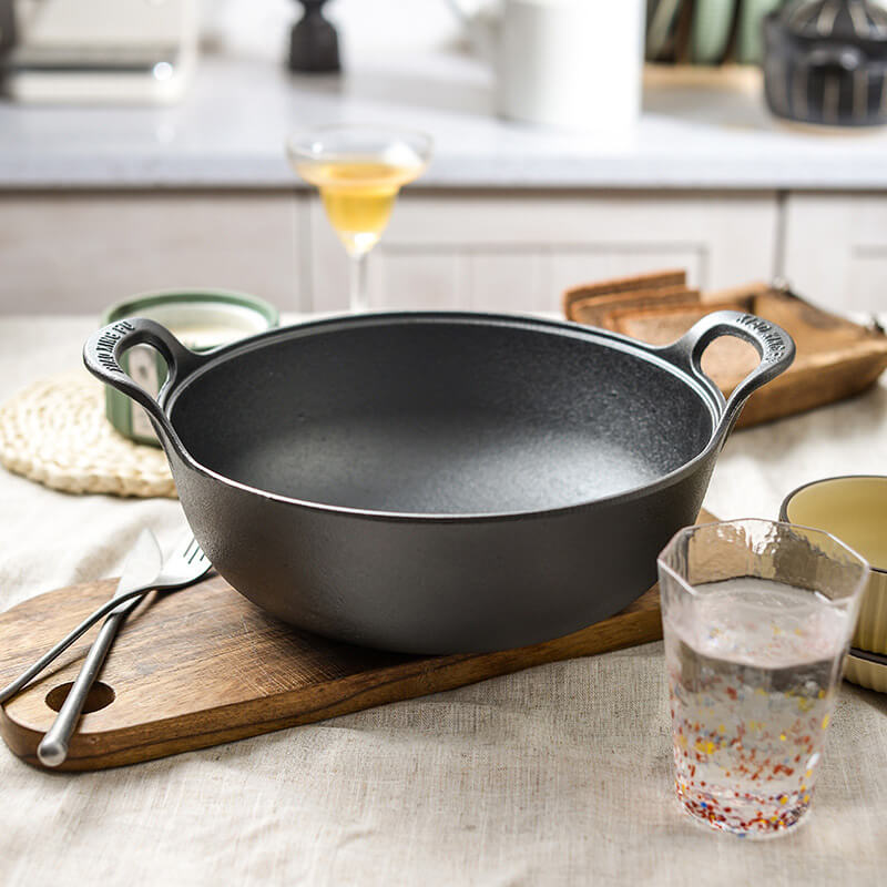 CastePrima Pan - Durable Non-stick & Wooden Lid Bowlift