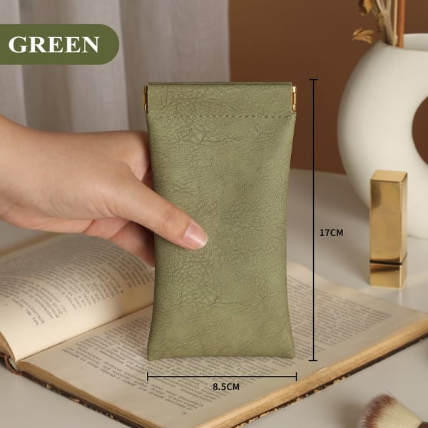 BowLift | Leather organizer bag with snap closure