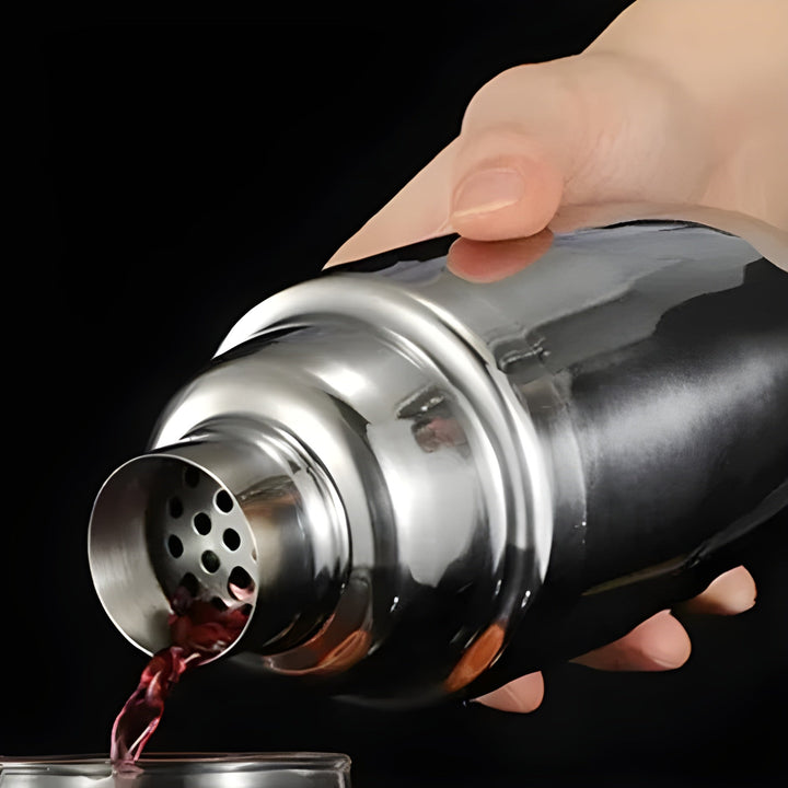Cocktail shaker set made of stainless steel – 10-piece premium bartender set | Ideal for mixed drinks and parties | Bowlift