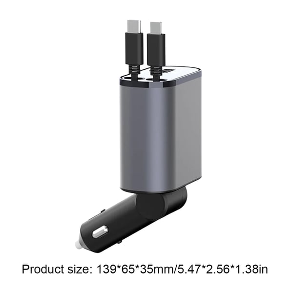 BowLift | Fast charging retractable car charger (compatible with all cars and all phones)