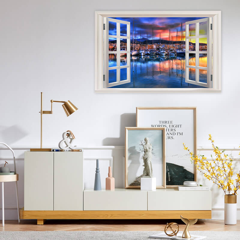 BowLift | 3D window with a view Decorative wall mural