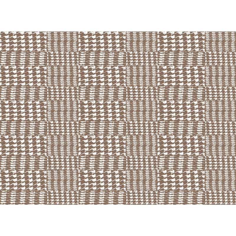 New Arrival Modern Carpet in Brown Houndstooth Pattern Carpet Polyester Non-Slip Back Carpet for Home Decor | Bowlift