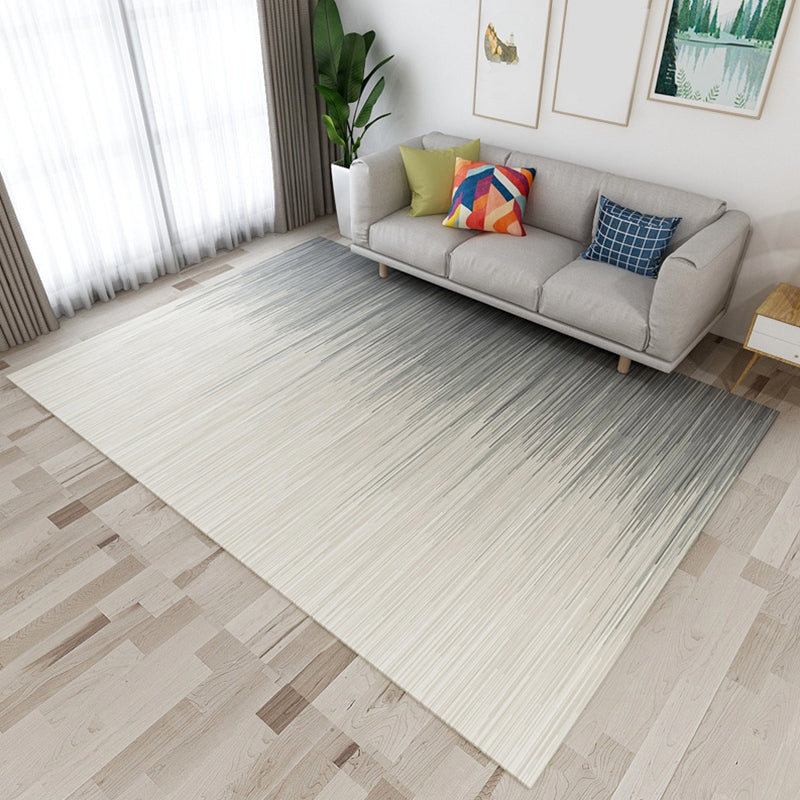 Modern living room rug in pink and white abstract stripe pattern rug polyester stain-resistant rug | Bowlift