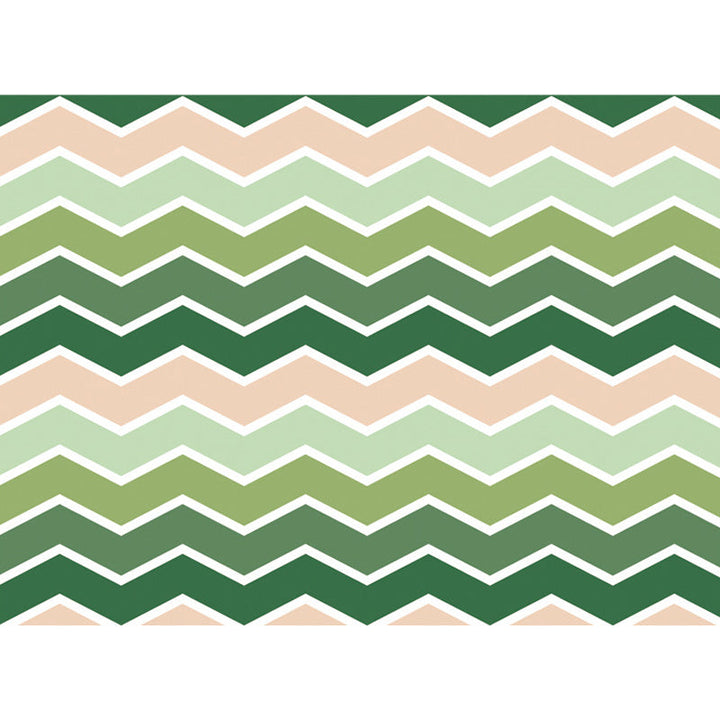 Green bedroom carpet Modern striped wave pattern carpet Polyester washable Non-slip back carpet | Bowlift