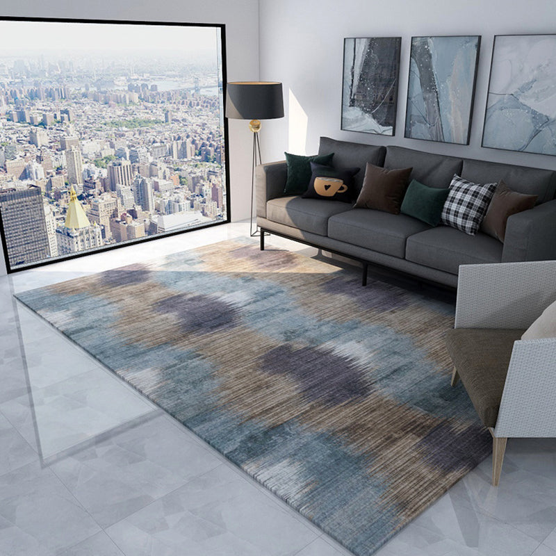 Minimalist Modern Rug in Brown and Pink Abstract Pattern Rug Polyester Pet-Friendly Rug for Home Decor | Bowlift