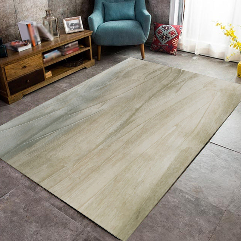 Modern living room rug in brown abstract print rug polyester machine washable non-slip area rug | Bowlift