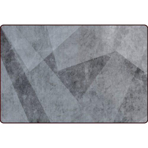 Modern living room rug in gray abstract irregular shape print rug polyester stain-resistant rug | Bowlift
