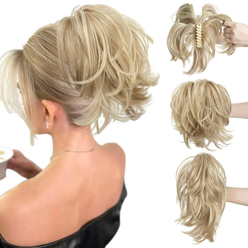 BowLift | Synthetic Claw Clip In Ponytail Hair Extensions Diy Hair Piece Hair Bun