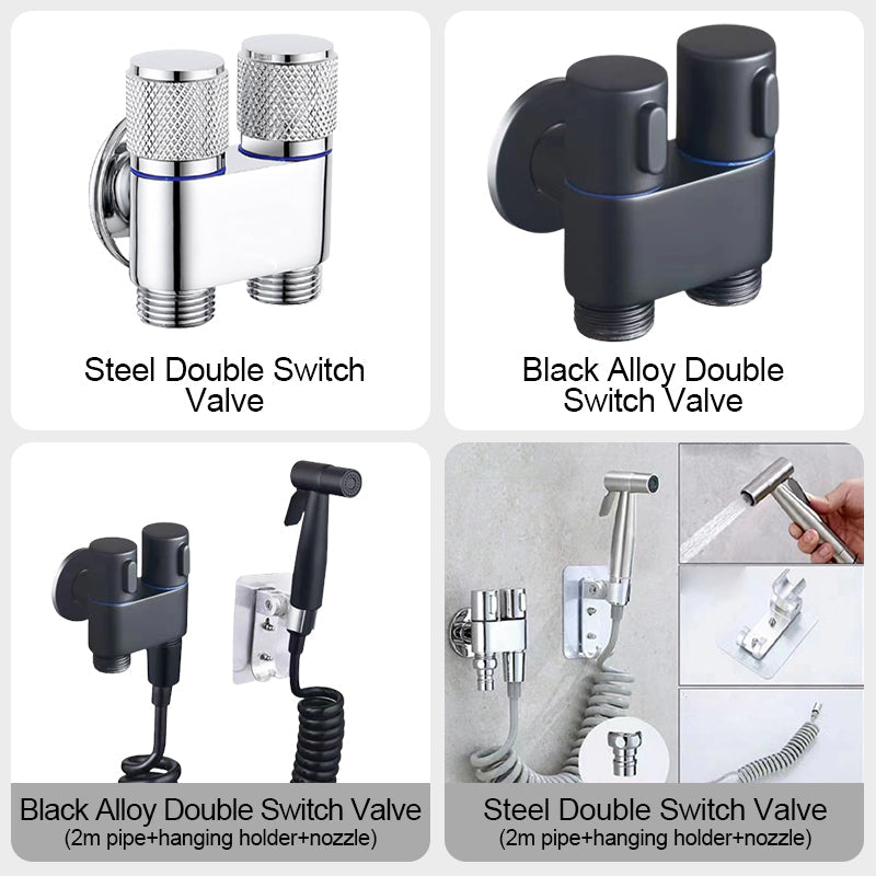BowLift | 1/2" angle valve with double switch outlet
