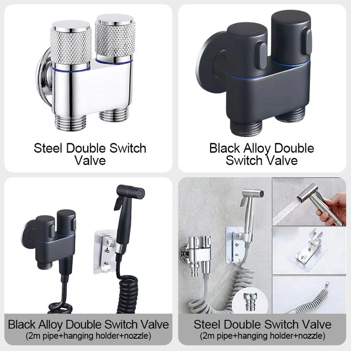 BowLift | 1/2" angle valve with double switch outlet