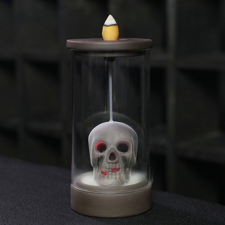 Creative Skull-Themed Incense Holder