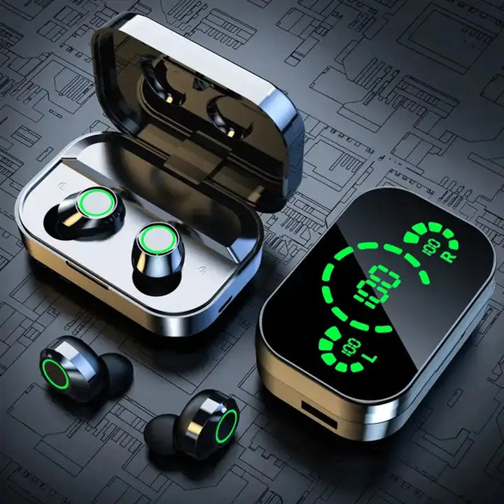BowLift | Soniq - UltraBass Wireless Earbuds – Sporty In-Ear Headphones with Charging Case