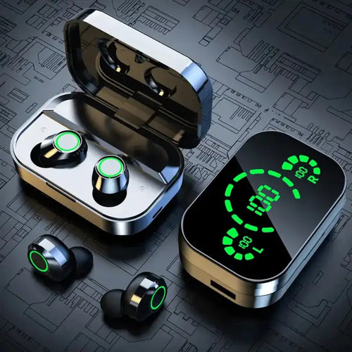 BowLift | Soniq - UltraBass Wireless Earbuds – Sporty In-Ear Headphones with Charging Case