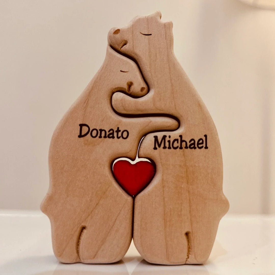 BowLift | CozyBears Wooden Family Puzzle