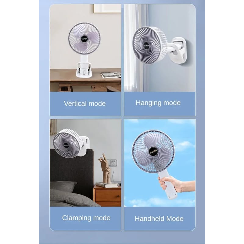 Portable  Rechargeable  Desk Fan | Bowlift