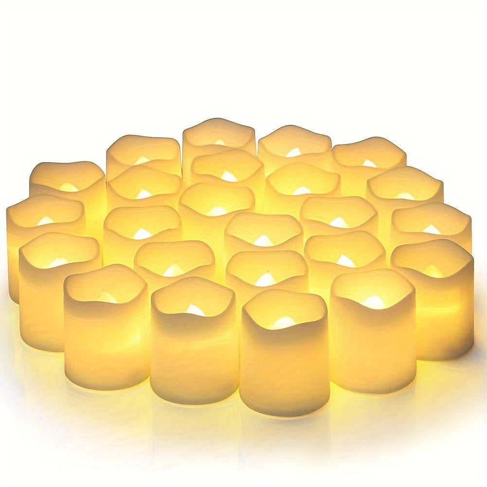 MagicGlow - Safe LED Tea Lights Set of 24 Bowlift