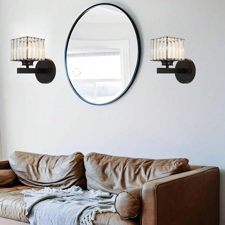 BowLift | Crystal Glass Wall Light With Modern Arm Design