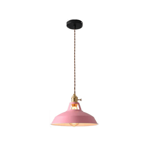 BowLift | Vintage pastel pendant lamp - Metallic elegance - Soft ambiance
