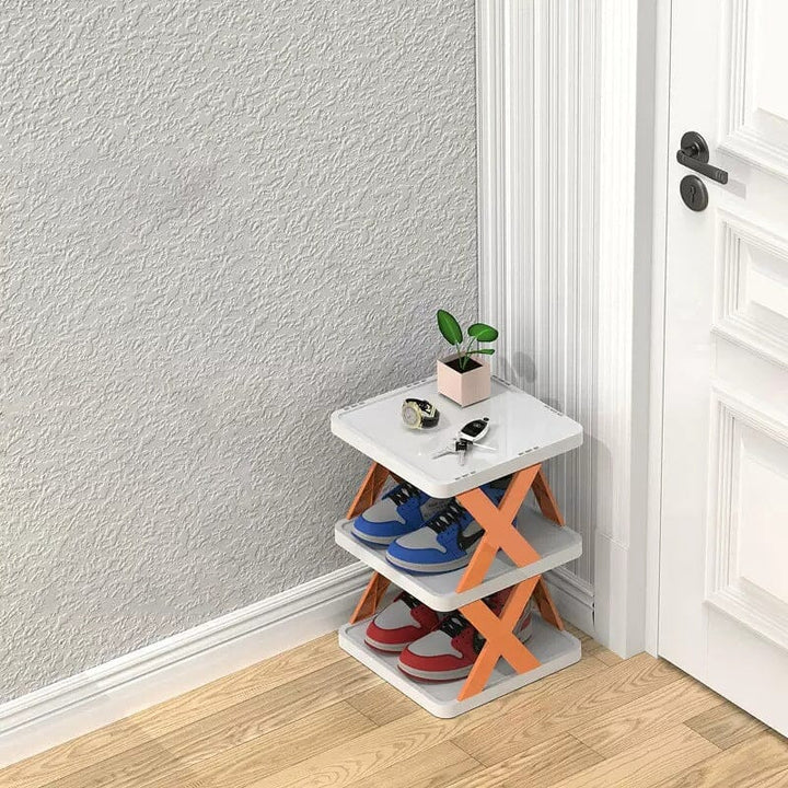 BowLift | Foldable Multi-Layer Shoe Rack, Shoe Storage Organizer
