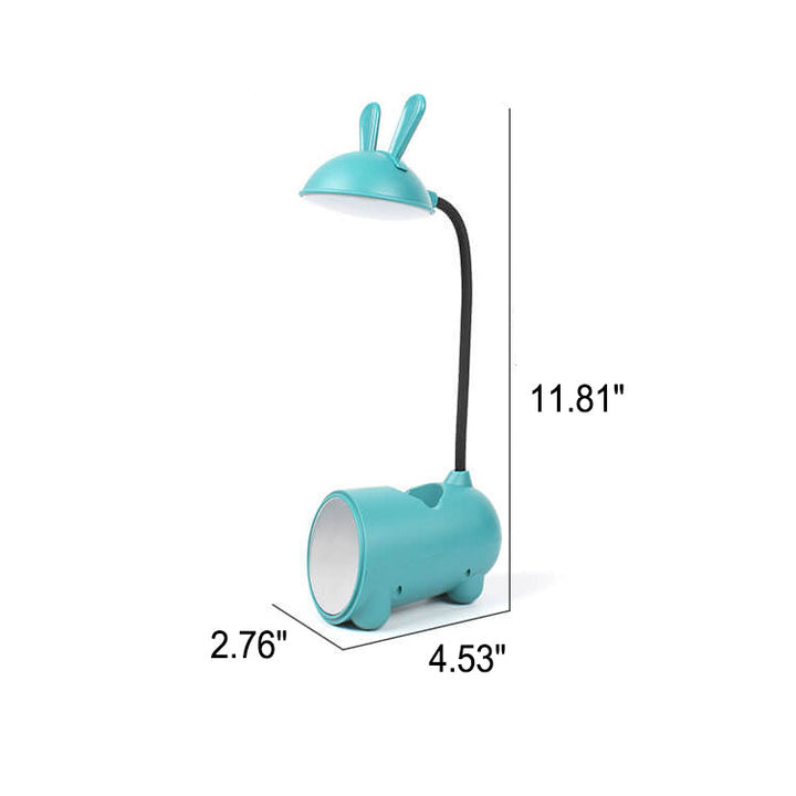 BowLift | LED Desk Lamp Rabbit | USB & Touch | With Pen Holder | Pink, Green, Blue