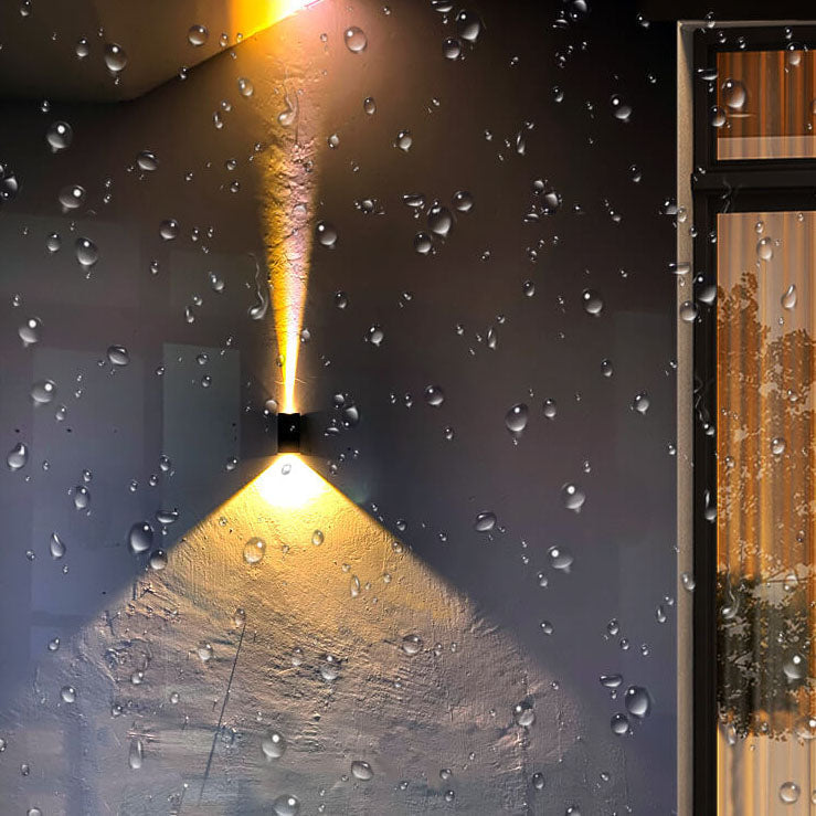 Solar Simple Trapezoid Outdoor Waterproof LED Wall Sconce Lamp | Bowlift
