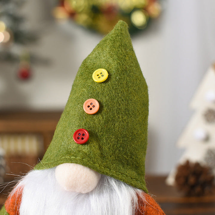 BowLift | Christmas Green Faceless Old Man Elf Figurine