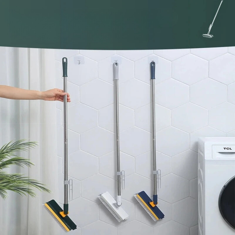BowLift | Glazora DuoBrush Cleaning Brush | 2-in-1 for Floors & Windows | With Swivel Head & Telescopic Handle | Effortless Cleanliness